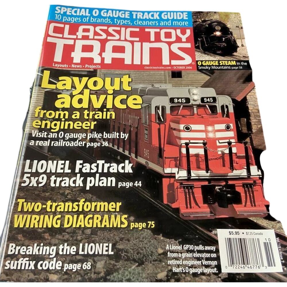 Classic Toy Trains October 2006 Train Layout Advise From A Train Engineer